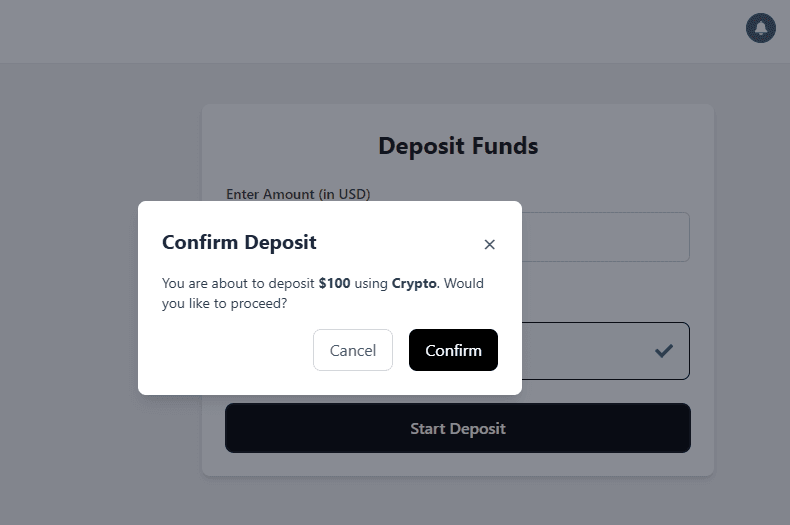 Make deposit
